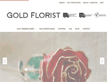 Tablet Screenshot of goldflorist.com